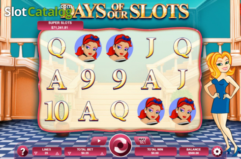 Reel screen. Days of Our Slots slot
