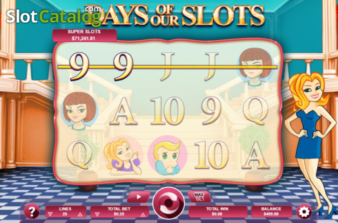 Win screen 1. Days of Our Slots slot