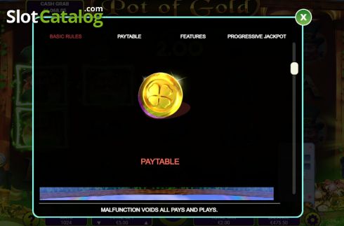 Bildschirm7. Pot of Gold slot