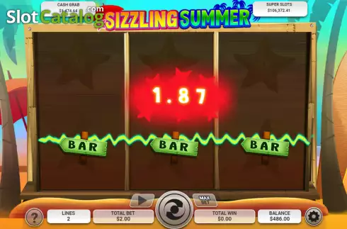 Bildschirm3. Sizzling Summer slot