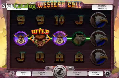 Win screen 2. Western Call slot