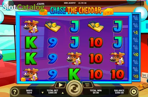Reel screen. Chase The Cheddar slot