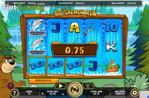 Win screen. Big Salmon Run slot