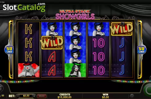 Bildschirm2. Ultra Stack Showgirls slot