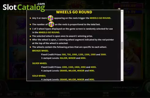 Captura de tela9. Wheels Go Round Sun Dynasty slot