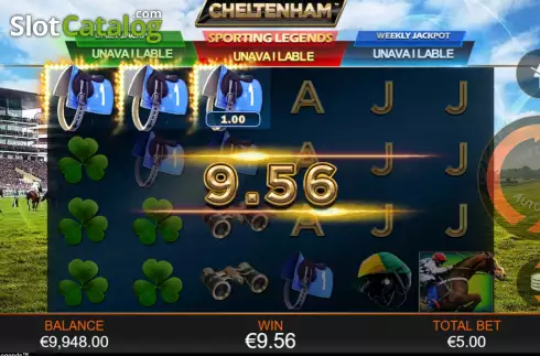 Win Screen 1. Cheltenham: Sporting Legends slot