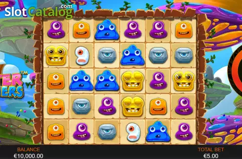 Game Screen. Monster Multipliers slot