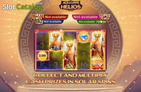 Start Screen. Age Of The Gods: Helios slot