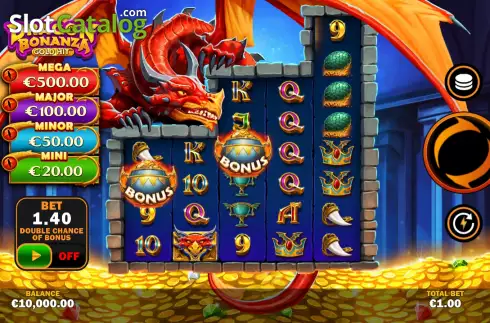 Game Screen. Gold Hit: Dragon Bonanza slot