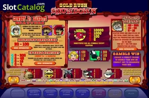 Captura de tela2. Gold Rush Showdown slot