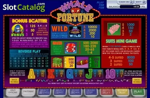 Ecran2. Whale of Fortune (Ash Gaming) slot