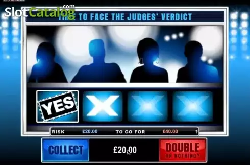 Gamble screen. X Factor slot