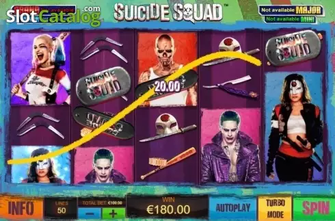 Win Screen. Suicide Squad slot