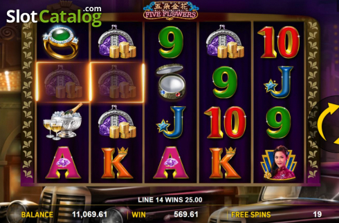 Free Spins 3. Five Flowers slot