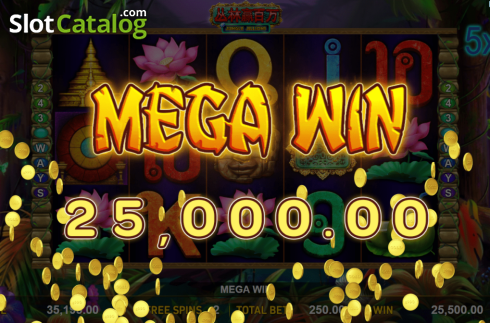 Mega Win. Jungle Jillions slot