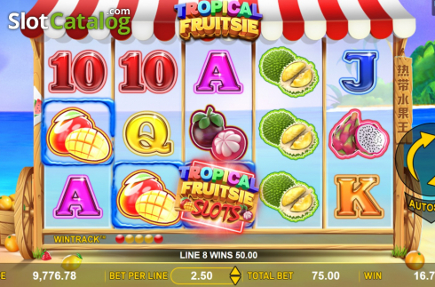 Win Screen 2. Tropical Fruitsie Slots slot
