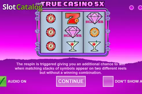 画面4. True Casino 5x カジノスロット
