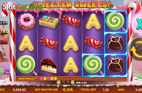 Win screen 2. Sweeter Sweets! slot