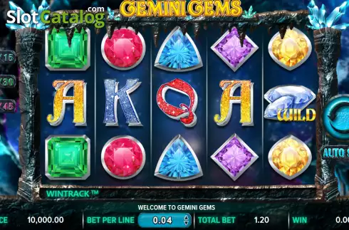 Game screen. Gemini Gems slot