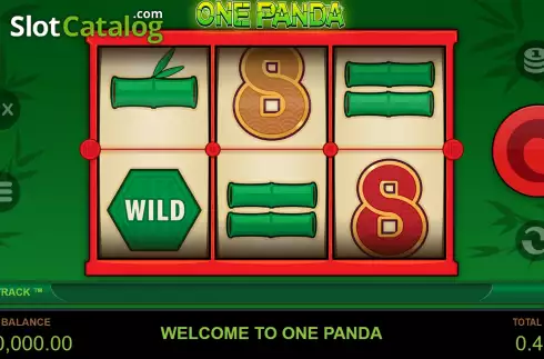 Game screen. One Panda slot