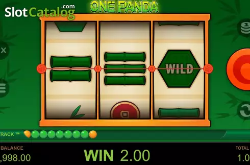 Win screen 2. One Panda slot