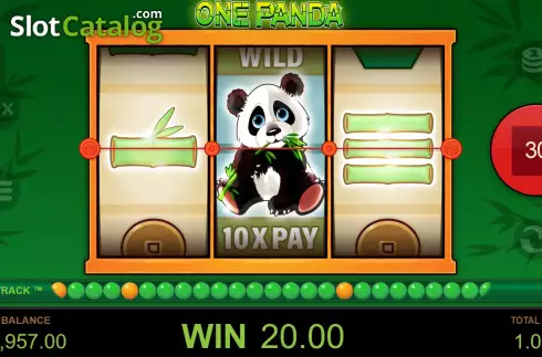 Win screen 4. One Panda slot