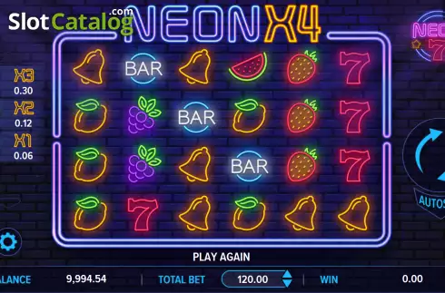 画面2. Neon 7 カジノスロット