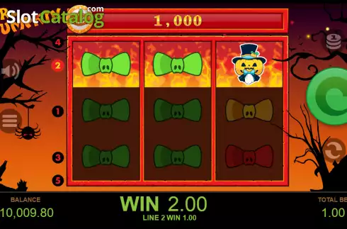 Win screen 2. Mr. Pumpkin slot