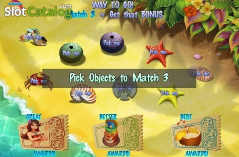 Pick Objects. Ticket to Paradise slot