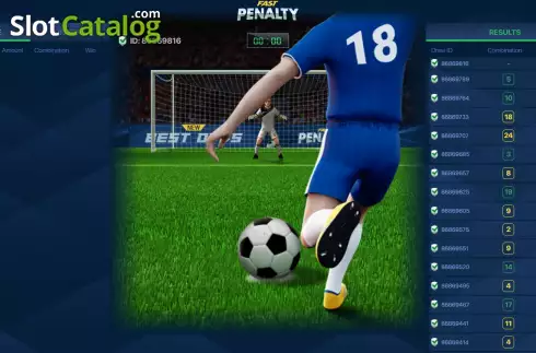 Game screen. Penalty (Atlas-V) slot