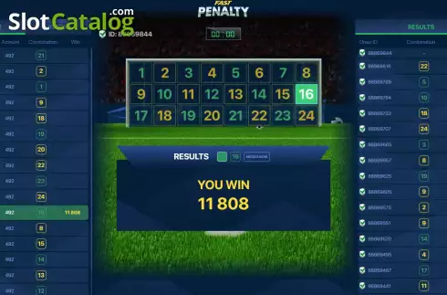 Win screen. Penalty (Atlas-V) slot