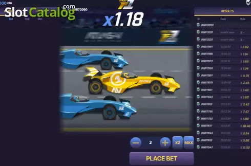 画面2. Formula 1 カジノスロット