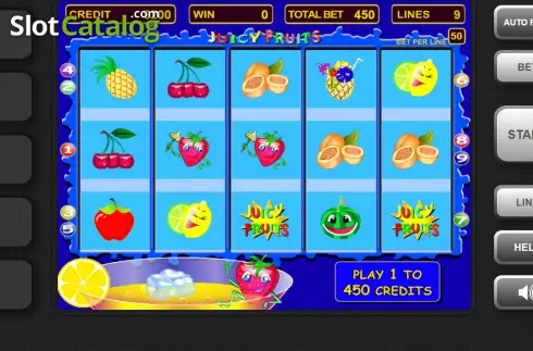 Game screen. Juicy Fruits (Atlas-V) slot