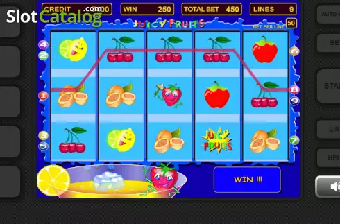 Win screen. Juicy Fruits (Atlas-V) slot