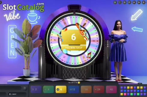 Win screen. Music Wheel slot