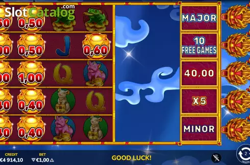 Bonus Gameplay Screen. Golden Treasures slot