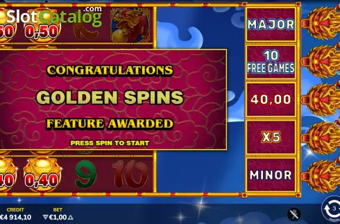 Bonus Game Win Screen 2. Golden Treasures slot