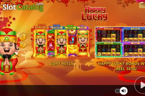 Start Screen. Happy Lucky (Atomic Slot Lab) slot