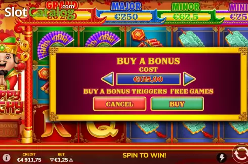 Buy Feature Screen. Happy Lucky (Atomic Slot Lab) slot