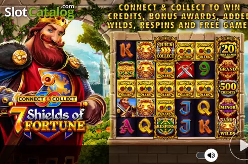 Bildschirm2. 7 Shields of Fortune slot