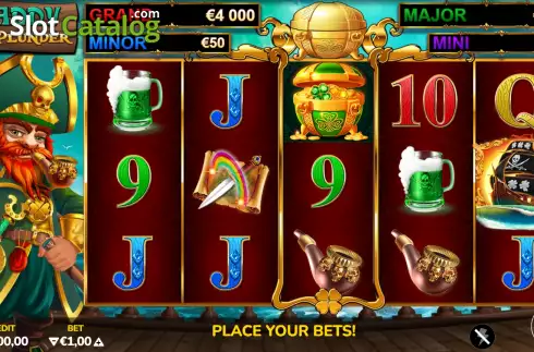 Game screen. Paddy O Plunder slot