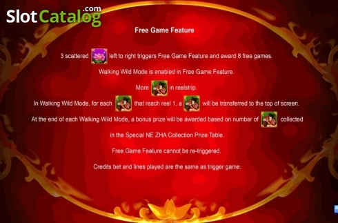 Free Game Feature. The Third Lotus Prince slot