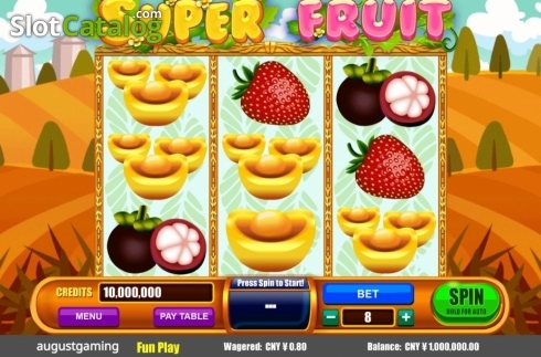 画面2. Super Fruit (August Gaming) カジノスロット