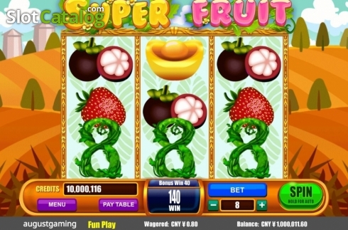 画面3. Super Fruit (August Gaming) カジノスロット