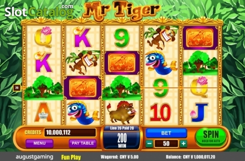 Bildschirm3. Mr Tiger slot