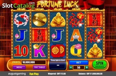 Pantalla2. Fortune Luck Tragamonedas 