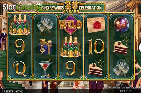 Écran2. Casino Rewards 20 Year Celebration Machine à sous