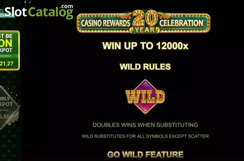 Ekran6. Casino Rewards 20 Year Celebration yuvası