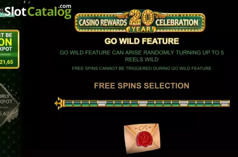 Pantalla7. Casino Rewards 20 Year Celebration Tragamonedas 