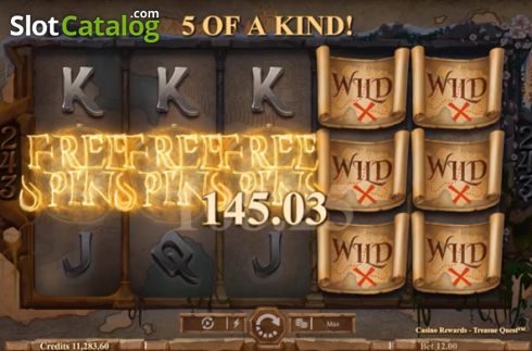 Bildschirm4. Casino Rewards Treasure Quest slot